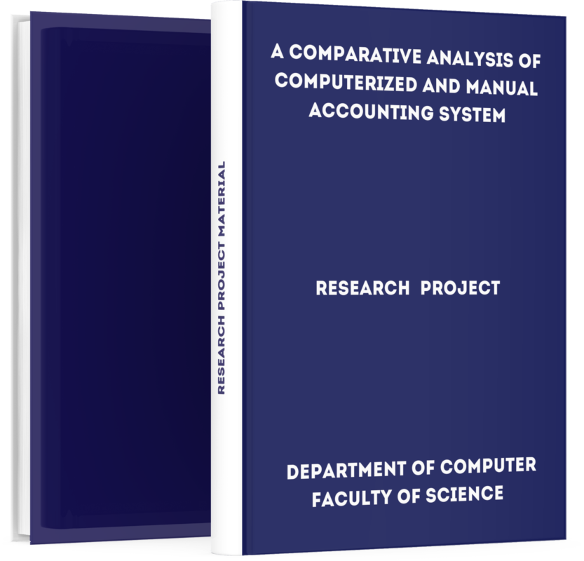 A Comparative Analysis of Computerized and Manual Accounting System