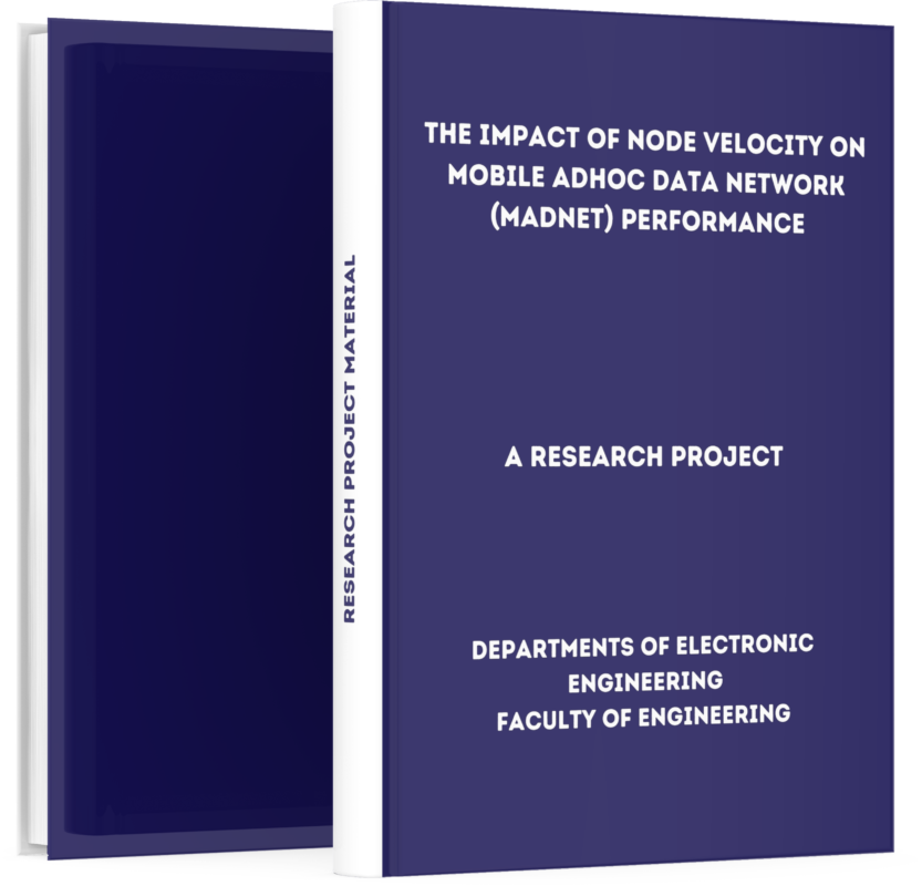 The Impact of Node Velocity on Mobile Adhoc Data Network