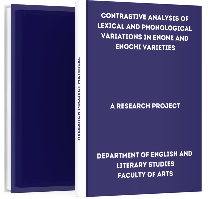 Contrastive Analysis of Lexical and Phonological Variations in Enone