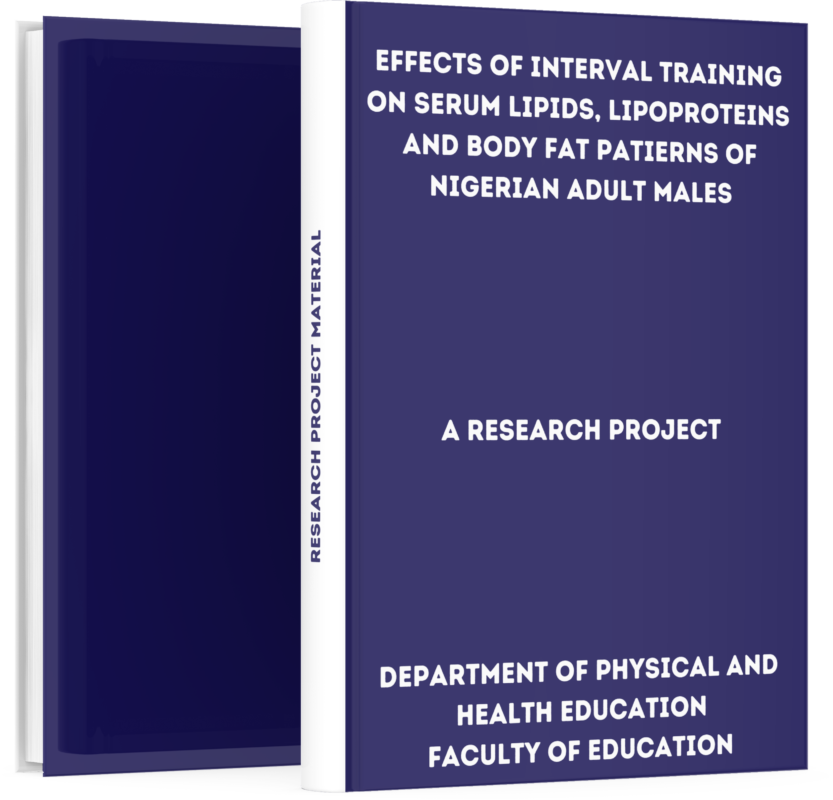 Effects of Interval Training On Serum Lipids, Lipoproteins and Body Fat