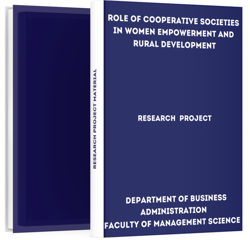 Role of Cooperative Societies in Women Empowerment and Rural Development