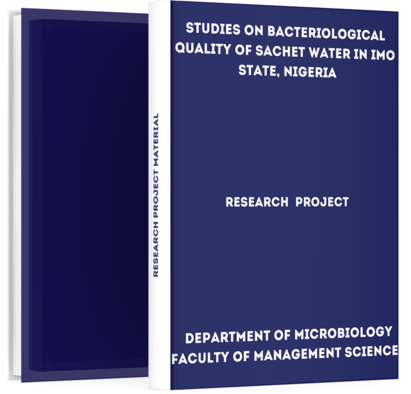 Studies on Bacteriological Quality of Sachet Water in Imo State, Nigeria