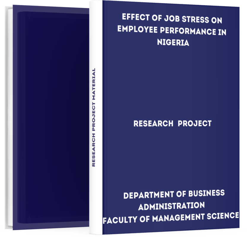 Effect of Job Stress on Employee Performance Pdf Download