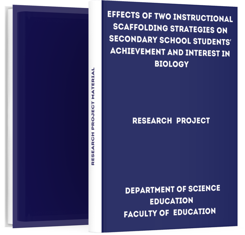 Effects of Two Instructional Scaffolding Strategies on Secondary School ...
