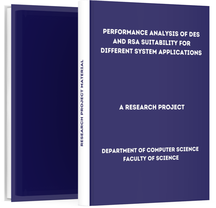 Performance Analysis of Des And Rsa Suitability for Different System