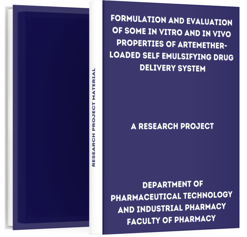 Formulation and Evaluation of some In Vitro and In Vivo Properties