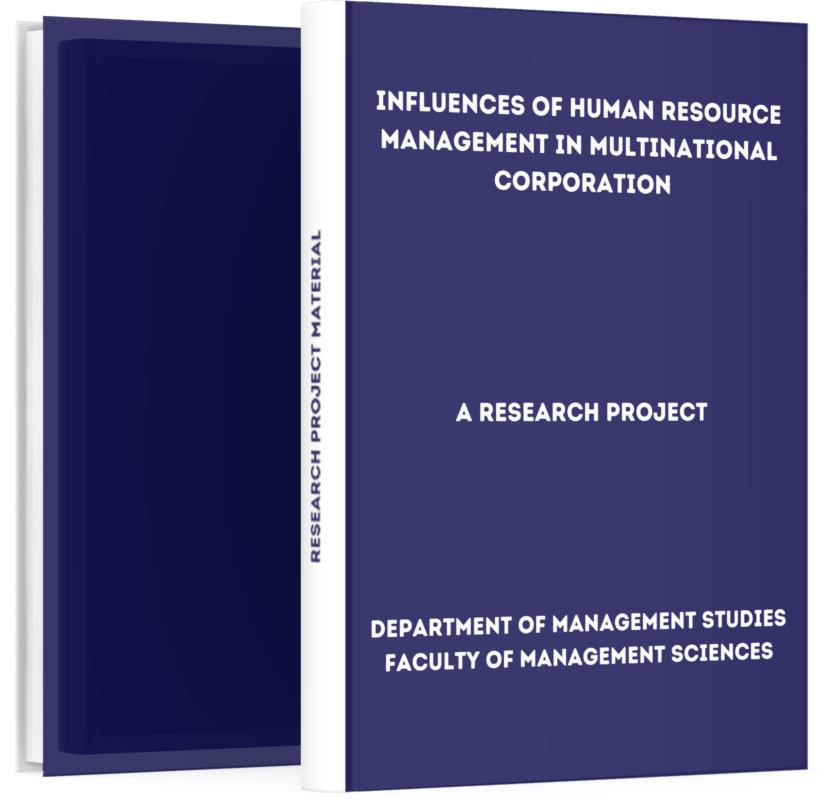 Influences Of Human Resource Management In Multinational Corporation