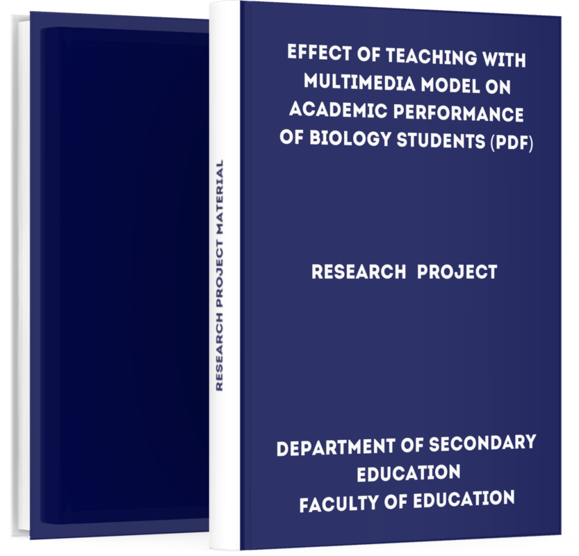 Effect of Teaching with Multimedia Model on Academic Performance of ...